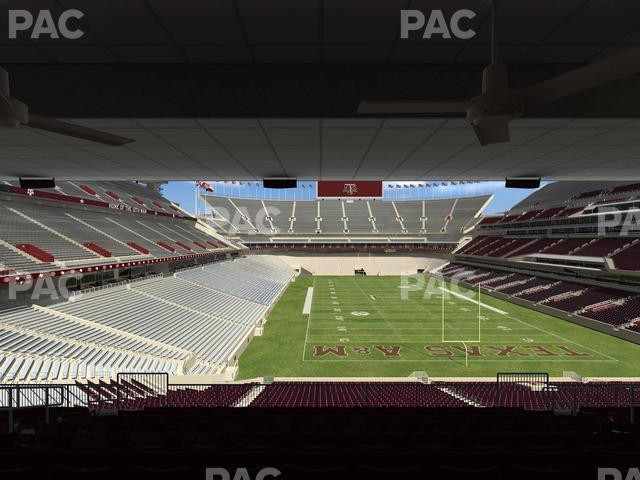 Seating view for Kyle Field Section Zone Club 9