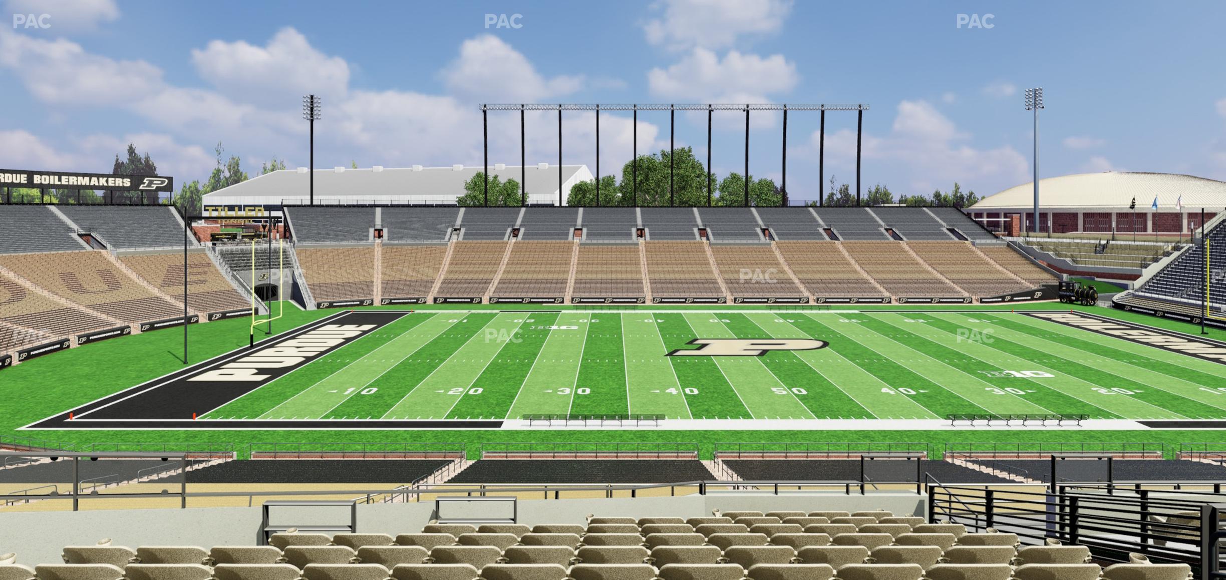 Seating view for Ross Ade Stadium Section Shively Club 2