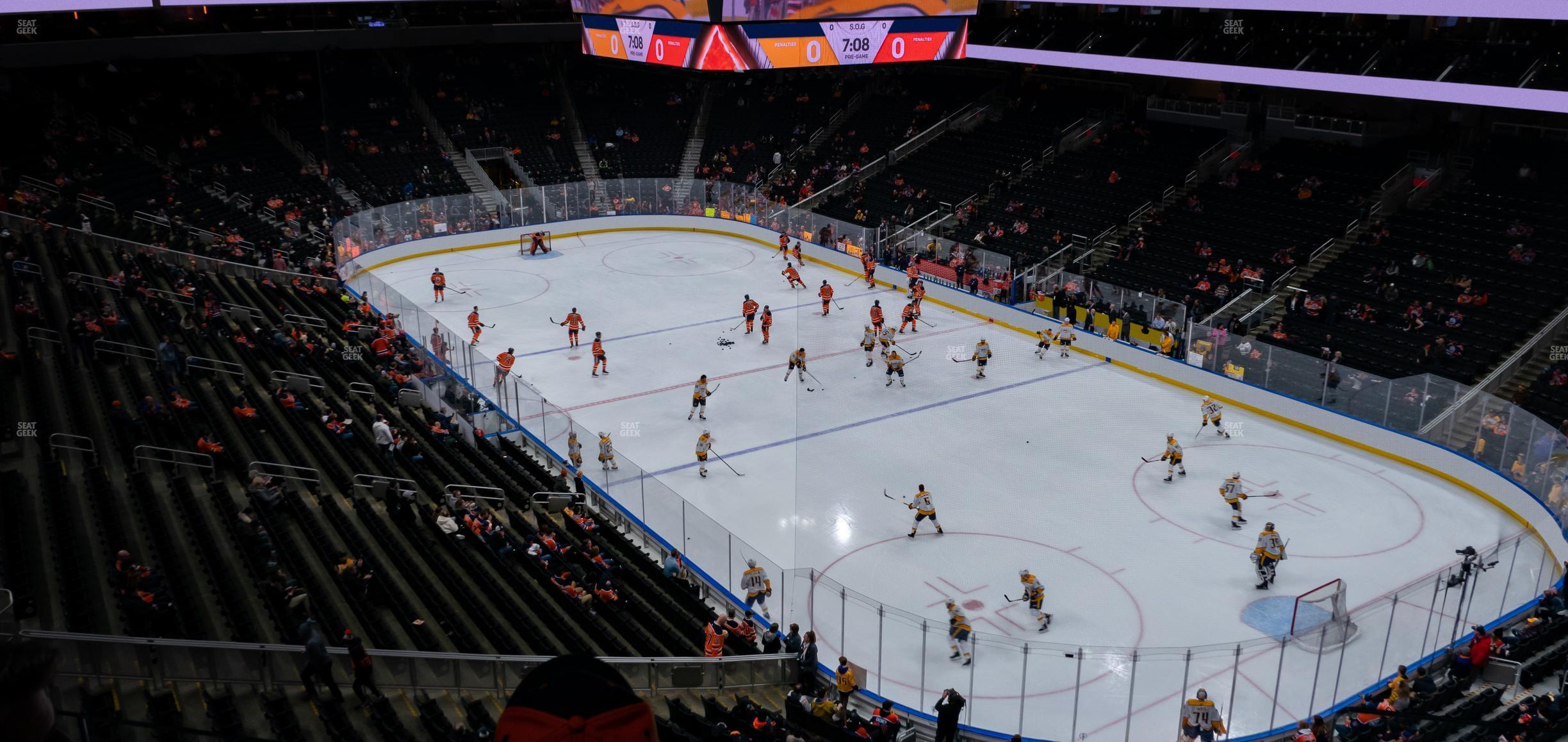 Seating view for Rogers Place Section Loge 20