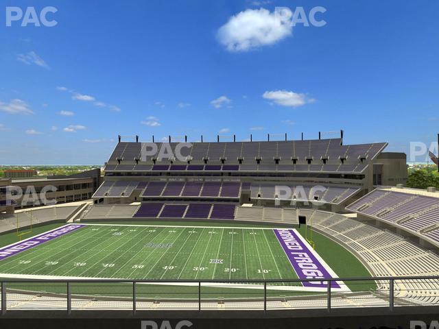 Seating view for Amon G. Carter Stadium Section Legends Club 328