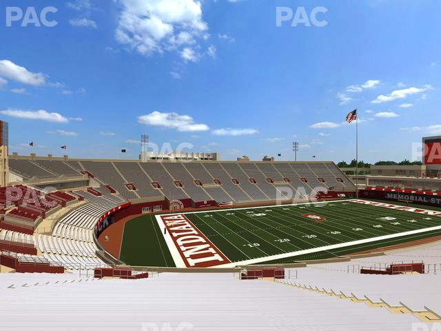 Seating view for Memorial Stadium - Indiana Section 111