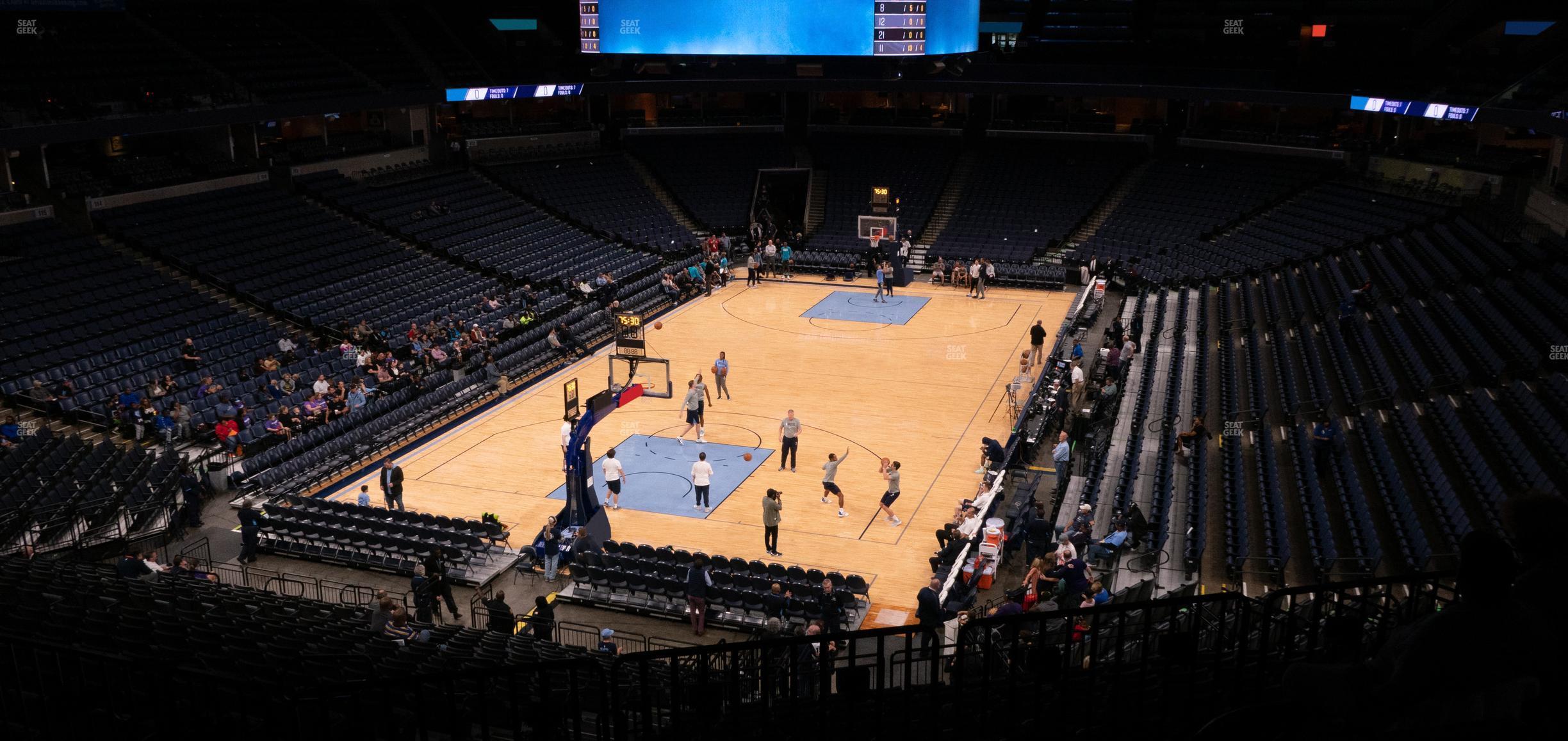 Seating view for FedExForum Section 102