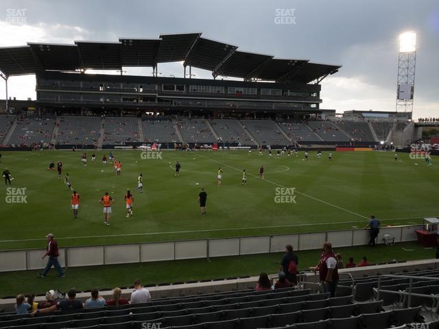 Seating view for Dick's Sporting Goods Park Section 108