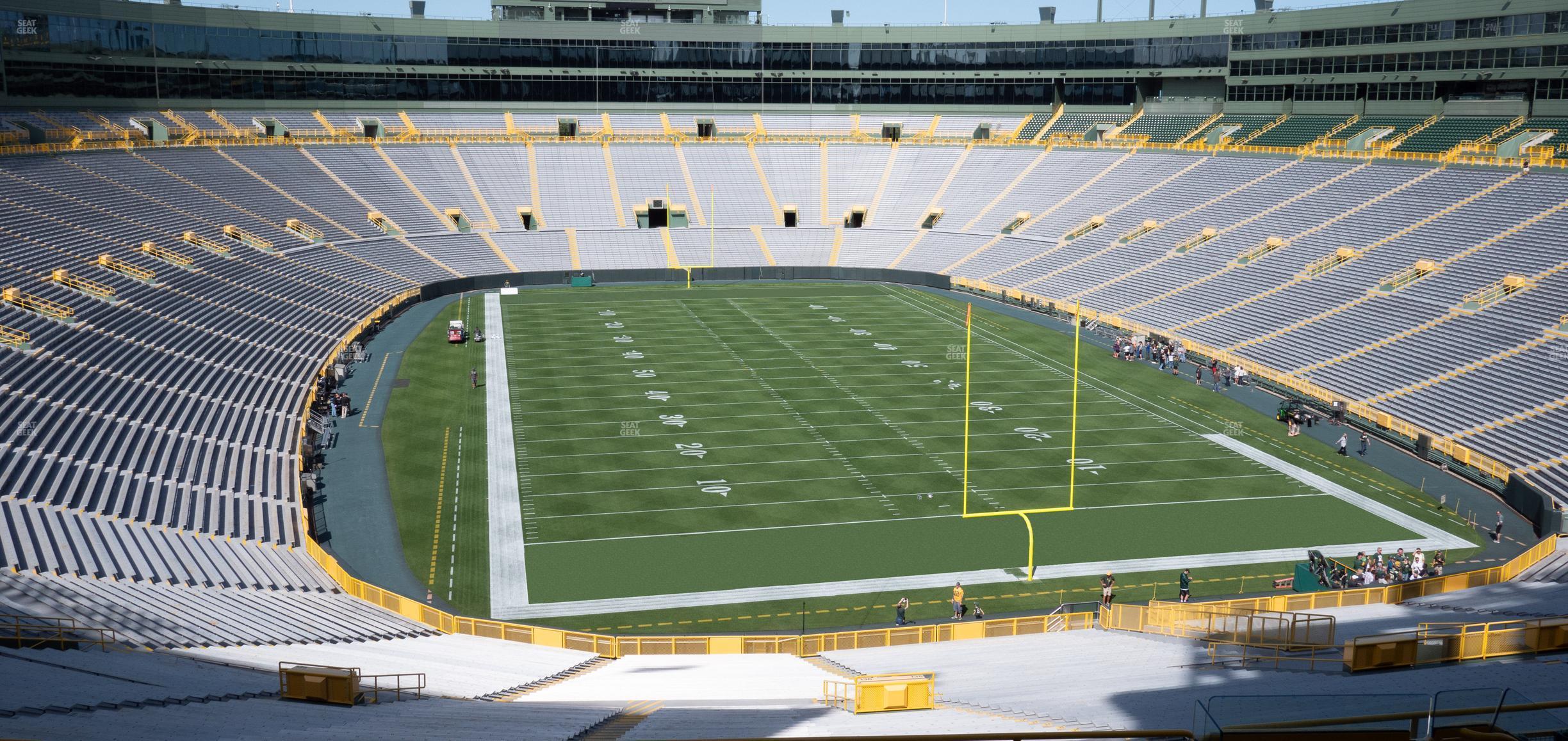 Seating view for Lambeau Field Section 348