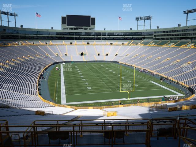 Seating view for Lambeau Field Section 348