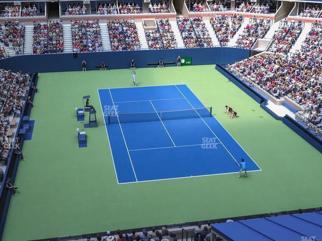 Seating view for Arthur Ashe Stadium Section 136