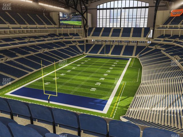 Seating view for Lucas Oil Stadium Section 524