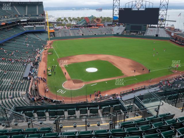 Seating view for Oracle Park Section View Reserved 312