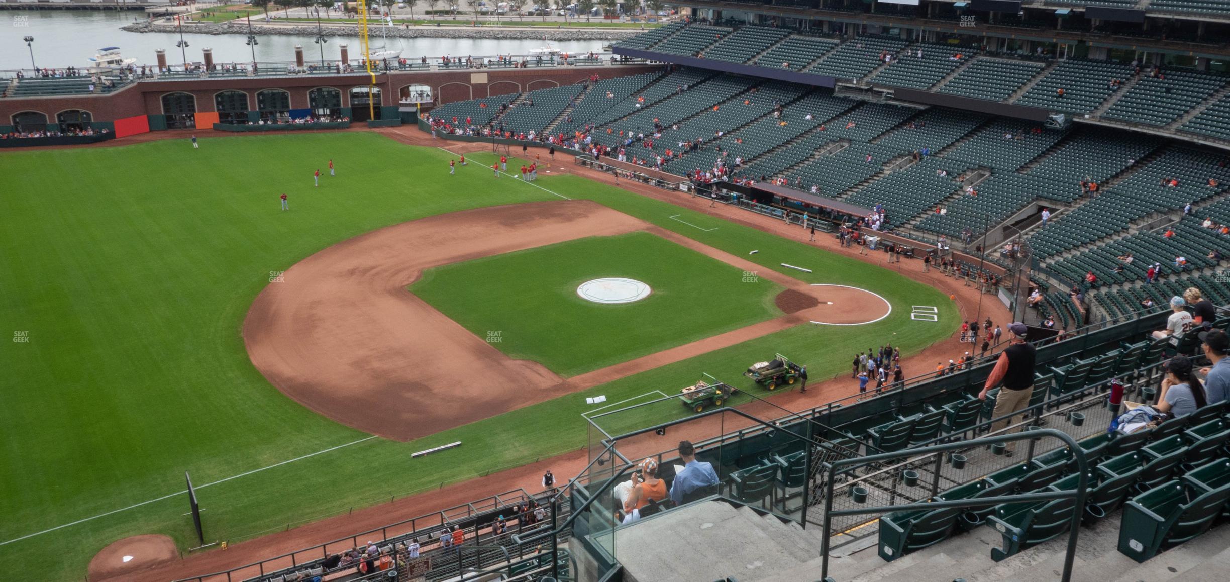 Seating view for Oracle Park Section View Box 326