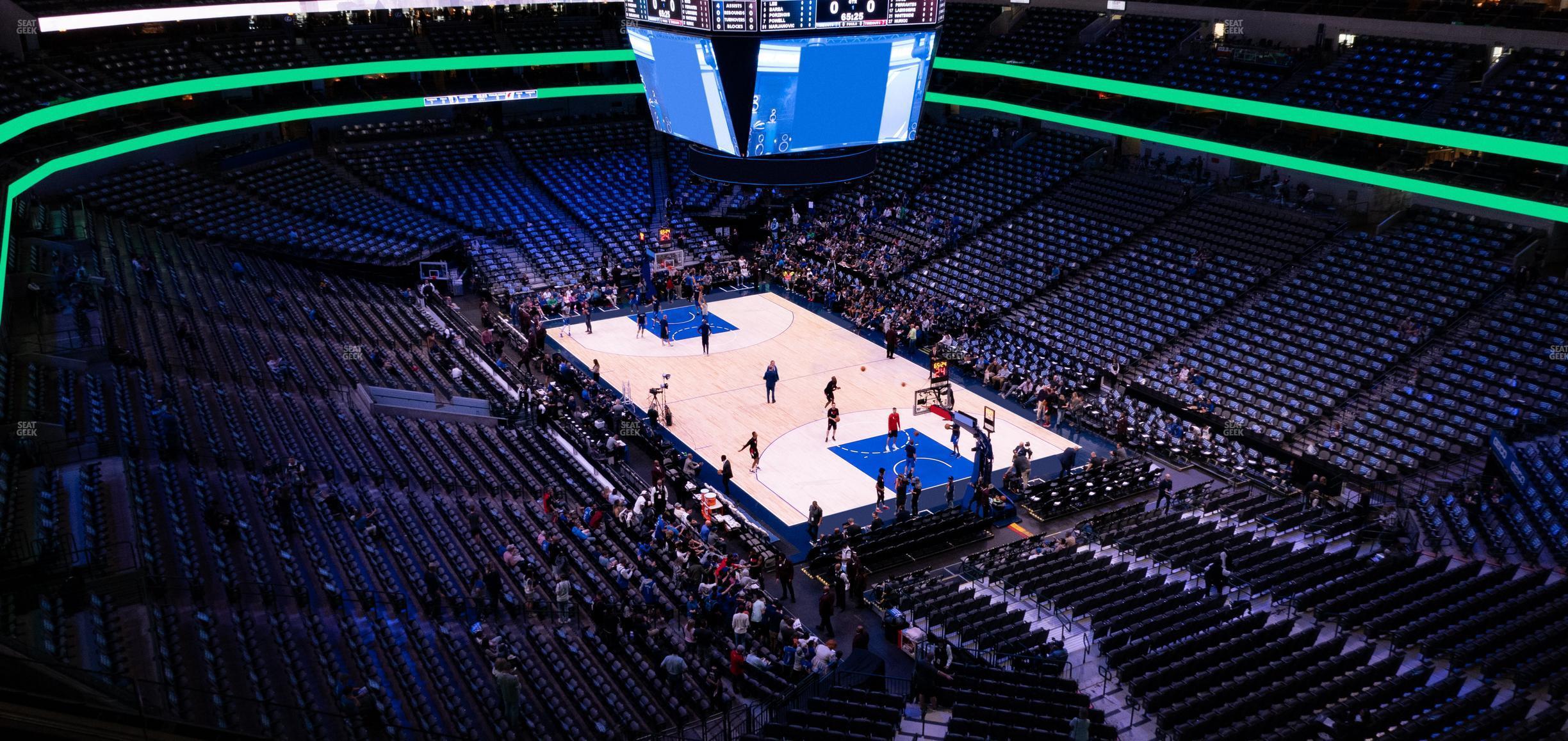 Seating view for American Airlines Center Section 321