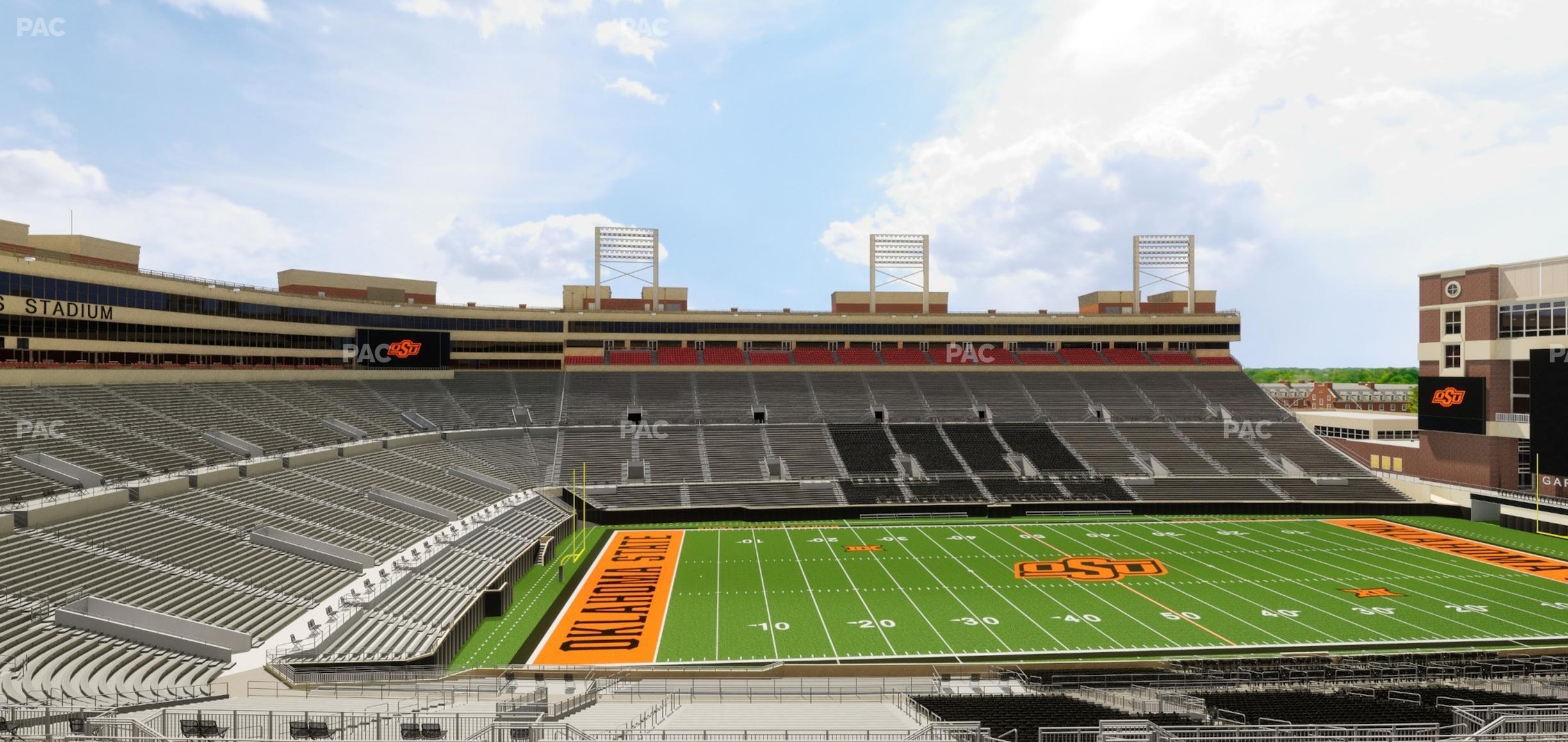 Seating view for Boone Pickens Stadium Section 210