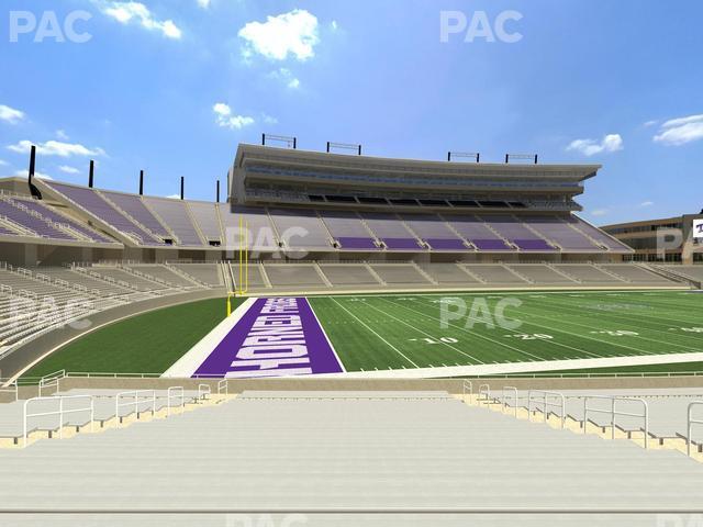 Seating view for Amon G. Carter Stadium Section 108