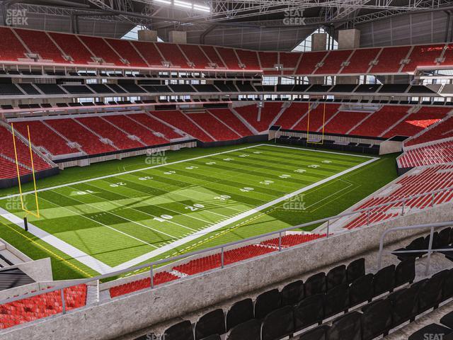 Seating view for Mercedes-Benz Stadium Section 244