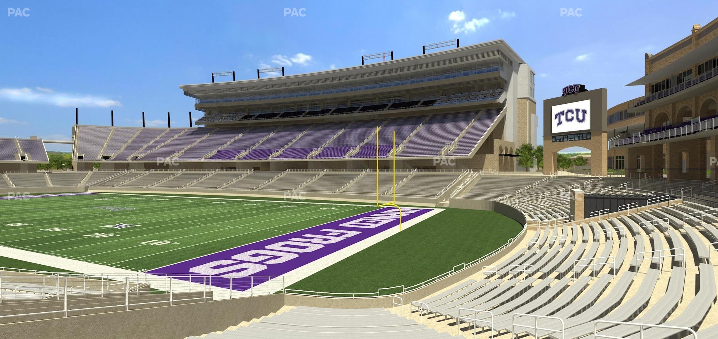 Seating view for Amon G. Carter Stadium Section 137