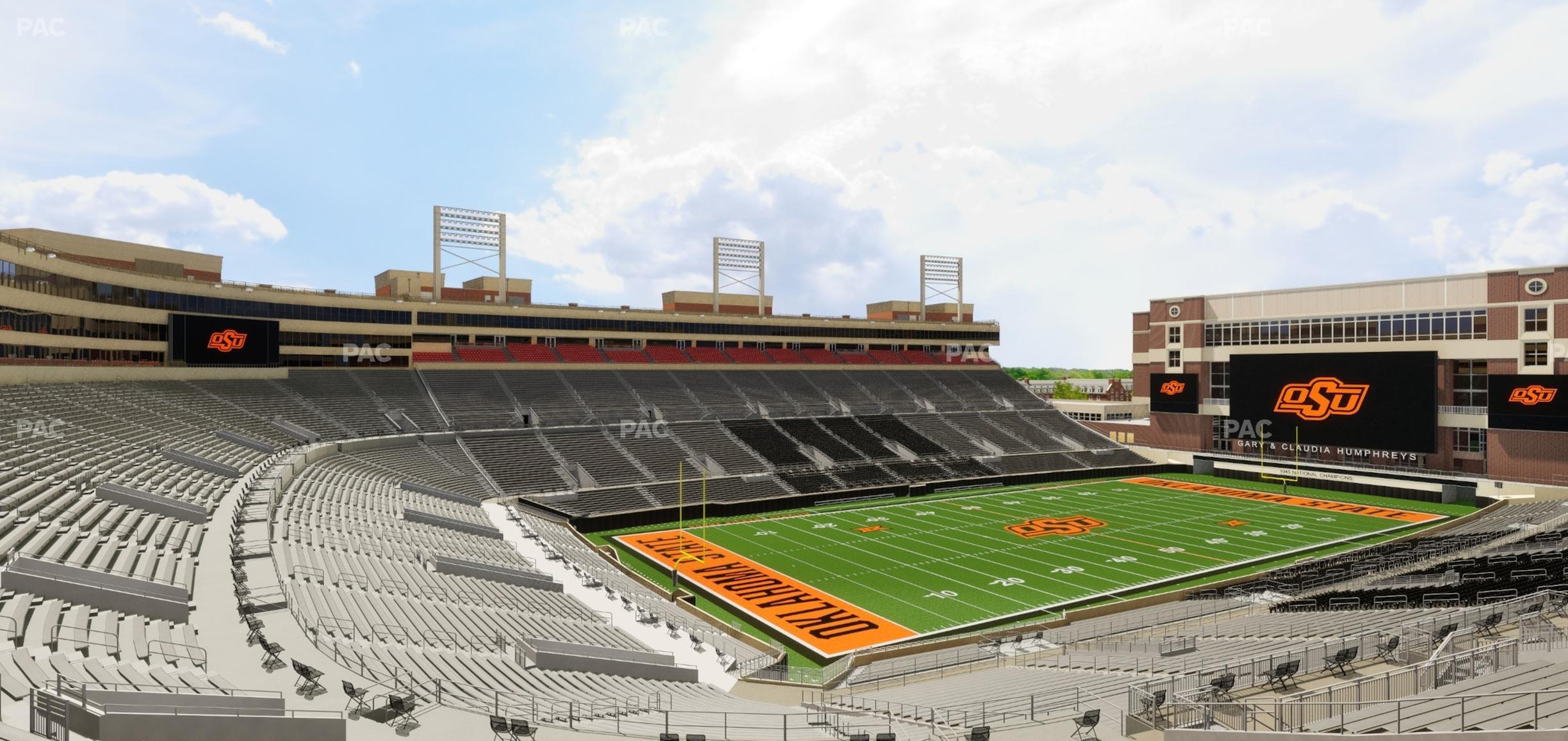 Seating view for Boone Pickens Stadium Section 214