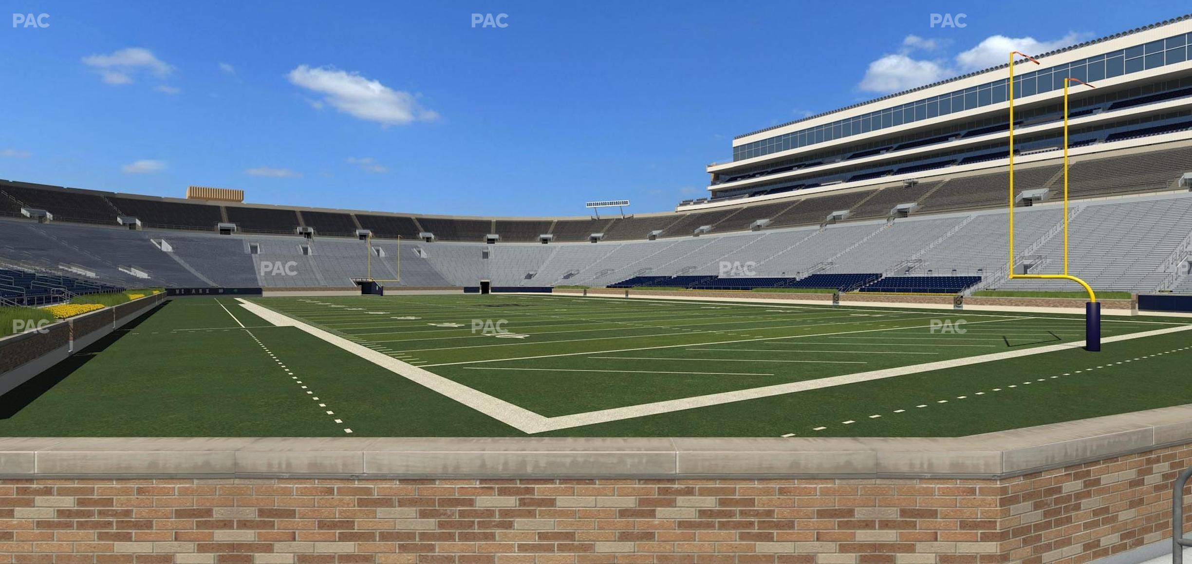 Seating view for Notre Dame Stadium Section 22