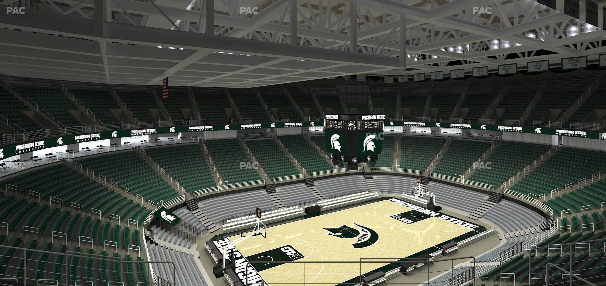 Seating view for Jack Breslin Student Events Center Section 213