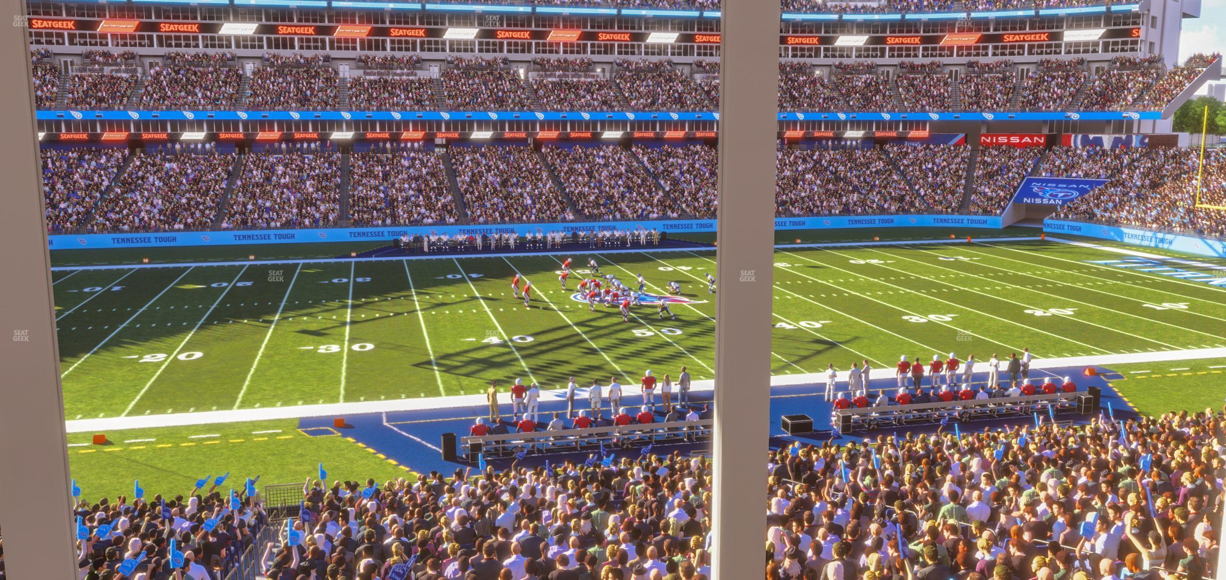 Seating view for Nissan Stadium Section Suite 14 E