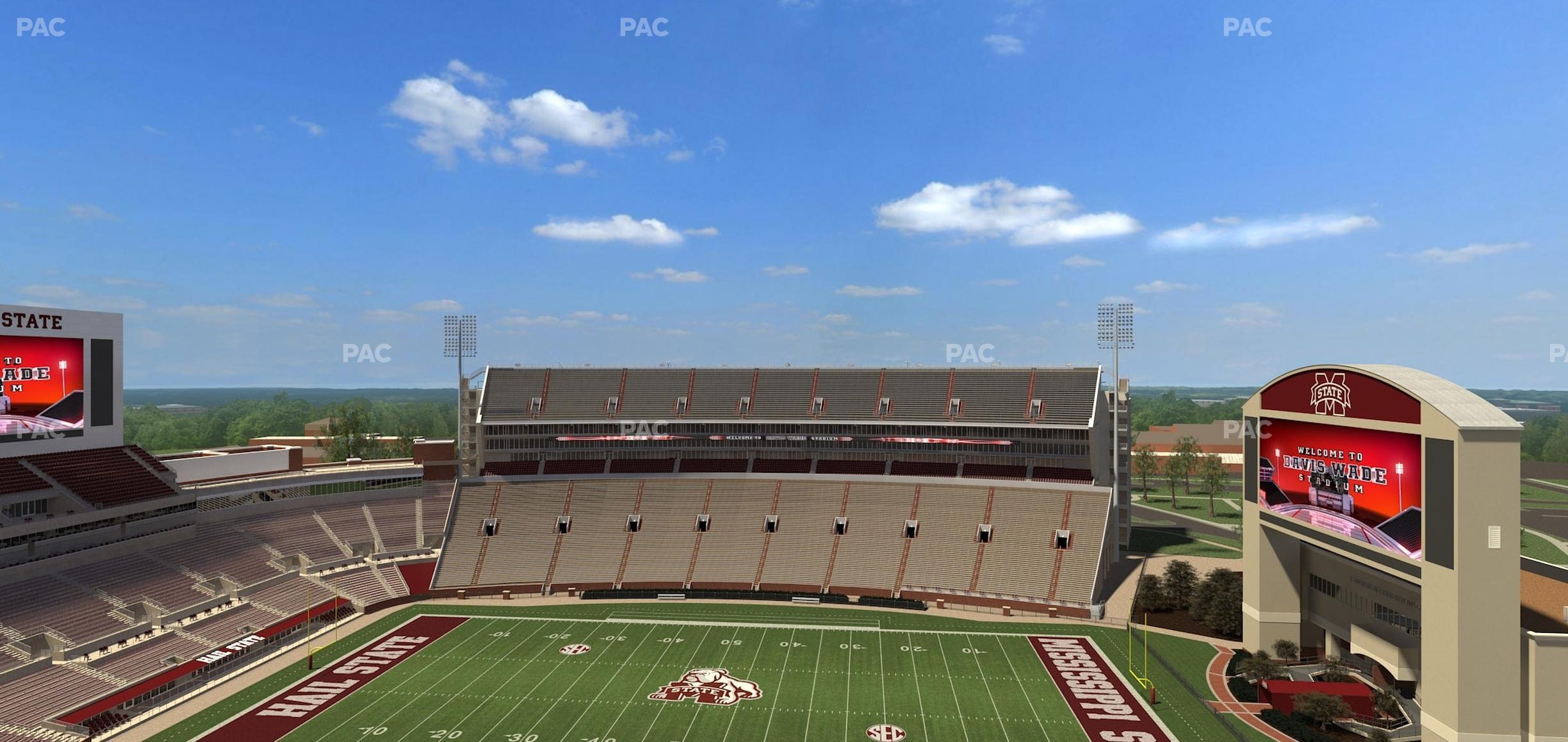 Seating view for Davis Wade Stadium Section 305