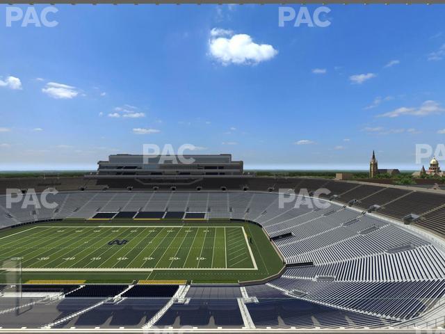 Seating view for Notre Dame Stadium Section Corbett Club 803