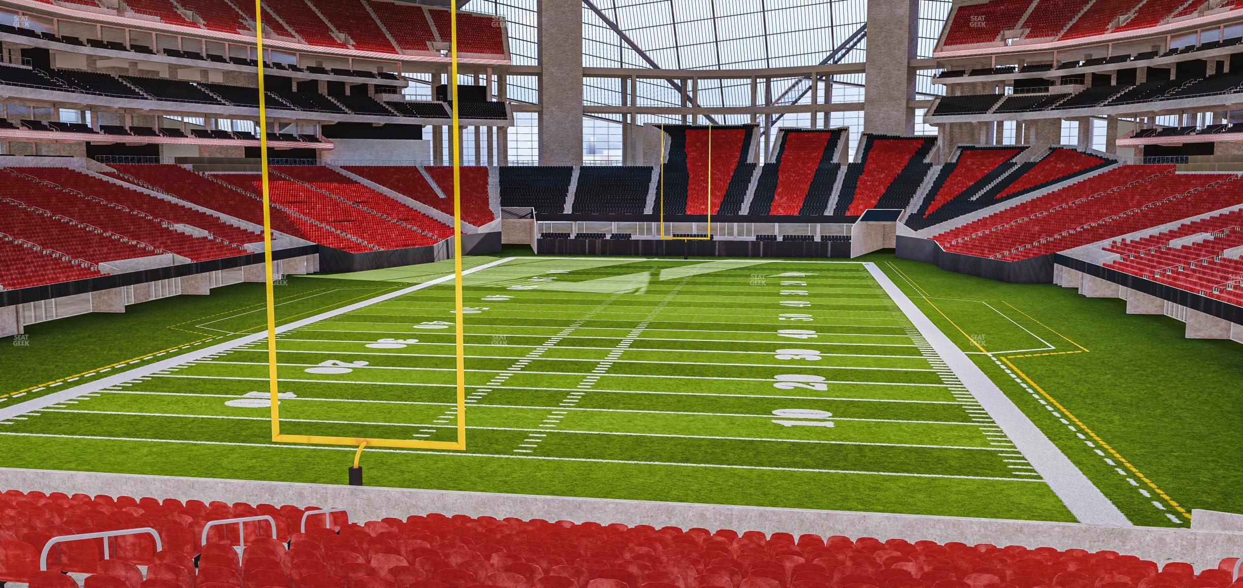 Seating view for Mercedes-Benz Stadium Section 118