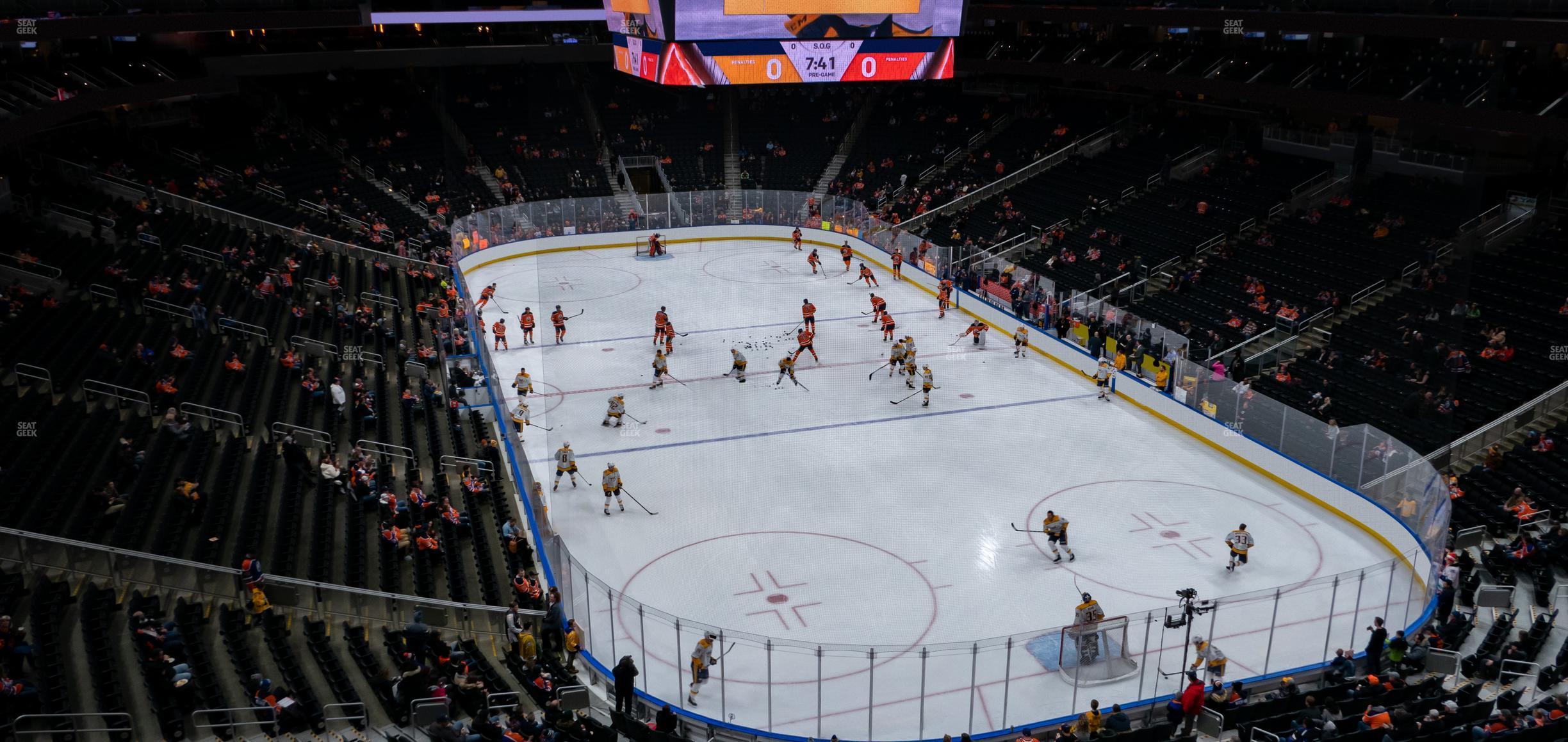 Seating view for Rogers Place Section Loge 18