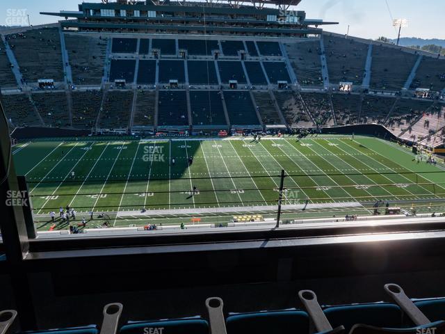 Seating view for Autzen Stadium Section Charter Box 6