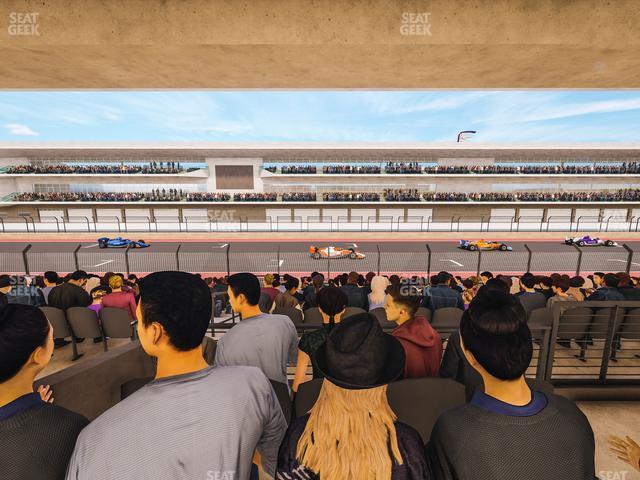 Seating view for Circuit of The Americas Section Main Grandstand Mezzanine 10 A