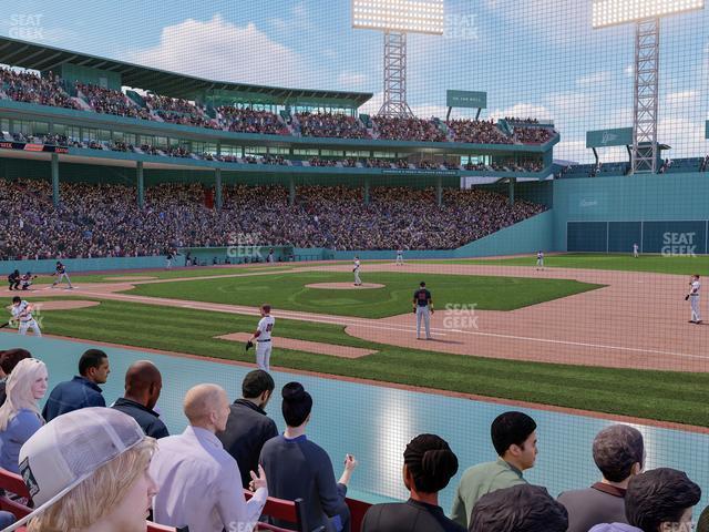 Seating view for Fenway Park Section Field Box 21