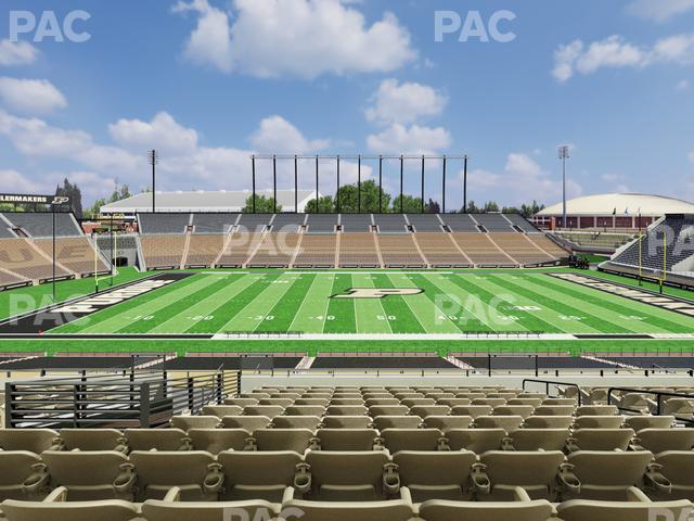 Seating view for Ross Ade Stadium Section Shively Club 3