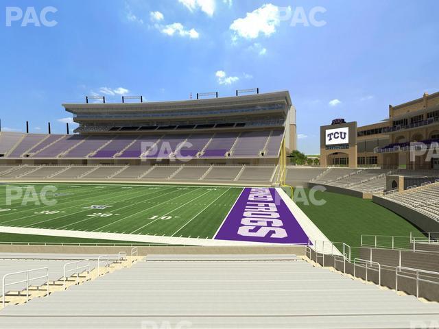 Seating view for Amon G. Carter Stadium Section 101