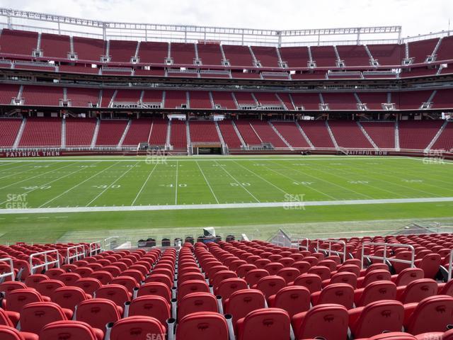 Seating view for Levi's Stadium Section 139 Vip