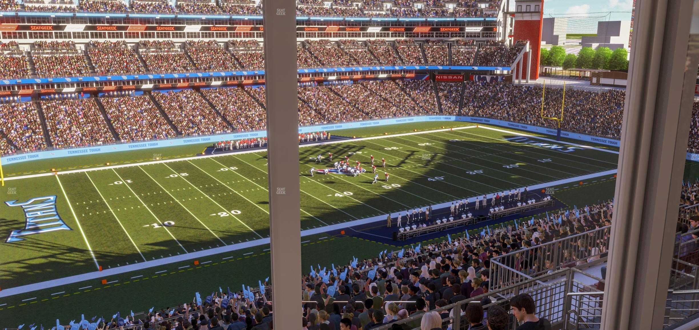 Seating view for Nissan Stadium Section Suite 582 W