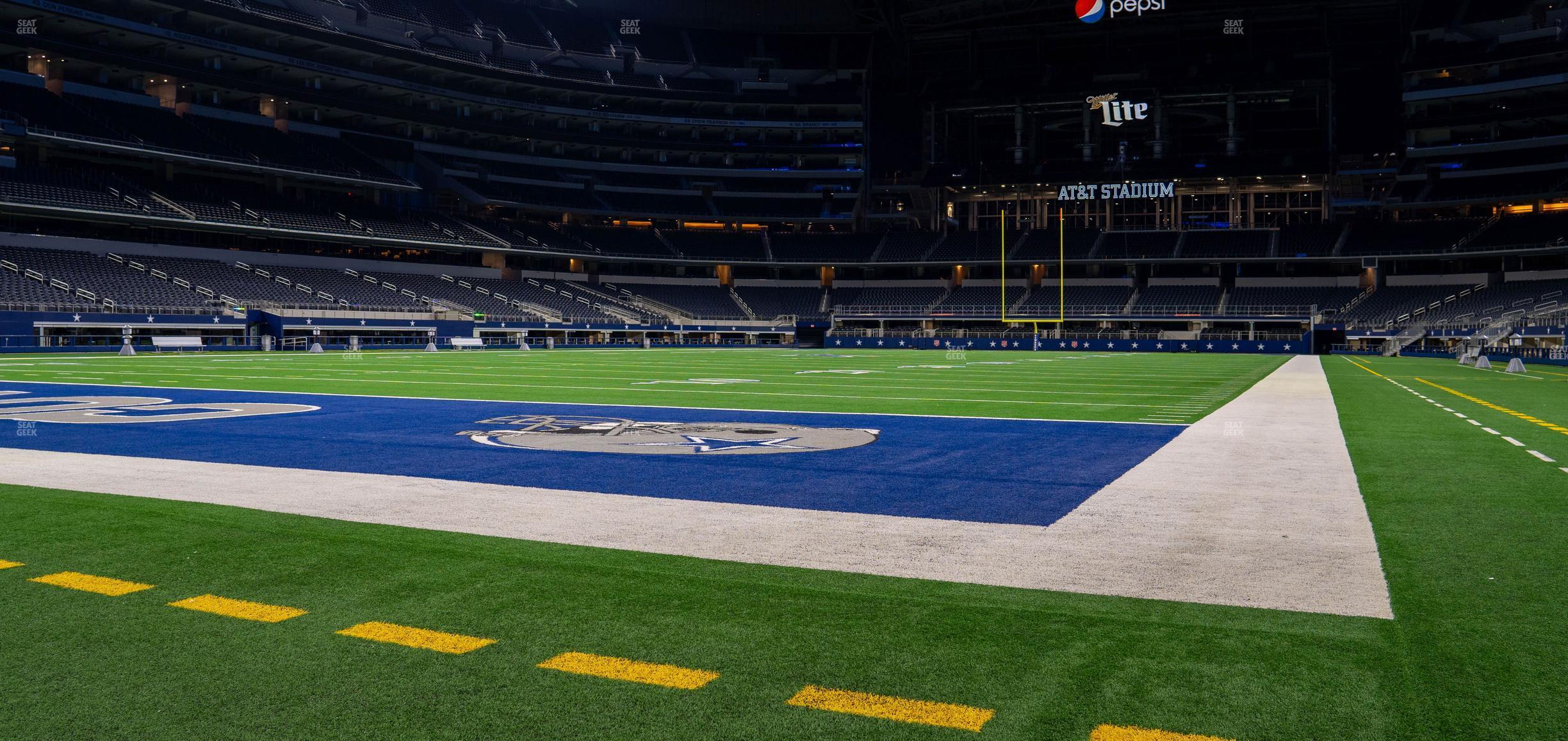 Seating view for AT&T Stadium Section Event Level Suite 8