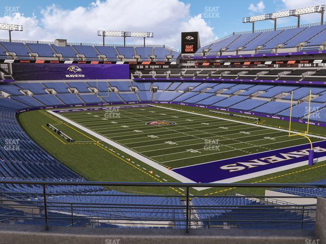 Seating view for M&T Bank Stadium Section 218