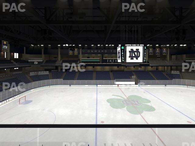 Seating view for Compton Family Ice Arena Section Club 121