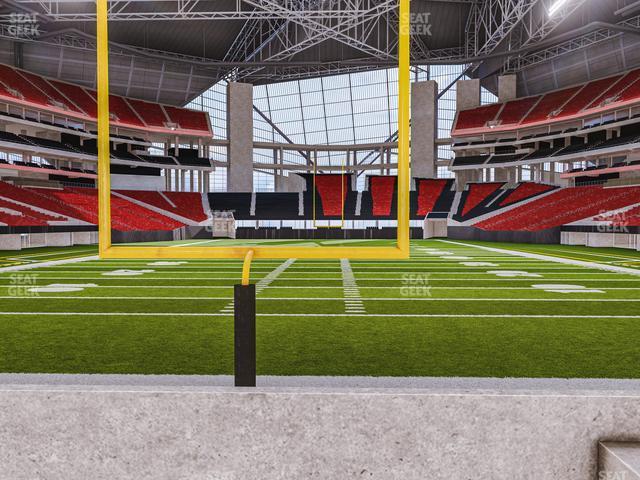 Seating view for Mercedes-Benz Stadium Section West Field Suite 12