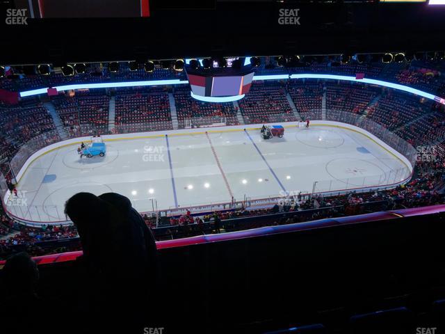 Seating view for Scotiabank Saddledome Section Press Level 15