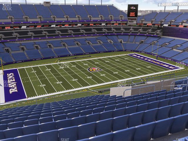 Seating view for M&T Bank Stadium Section 503