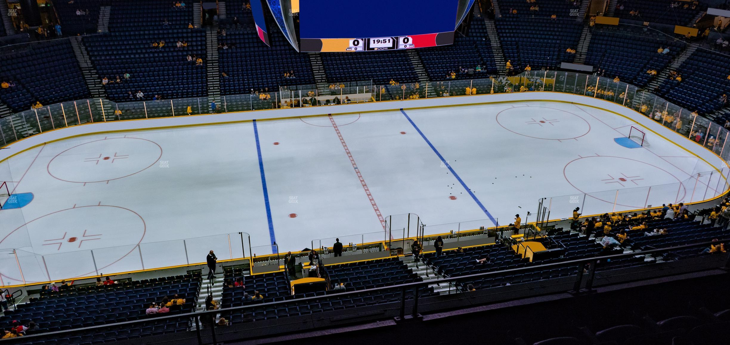 Seating view for Bridgestone Arena Section 325