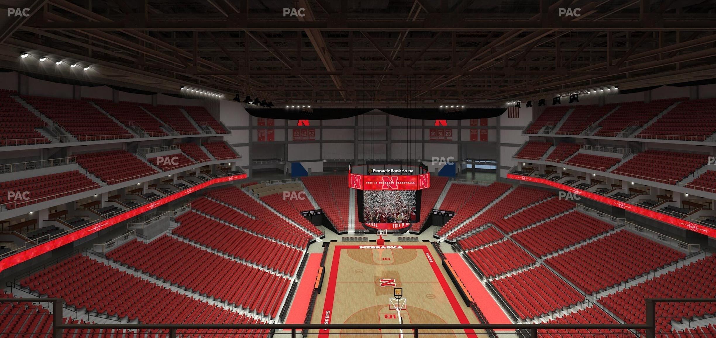 Seating view for Pinnacle Bank Arena Section 312