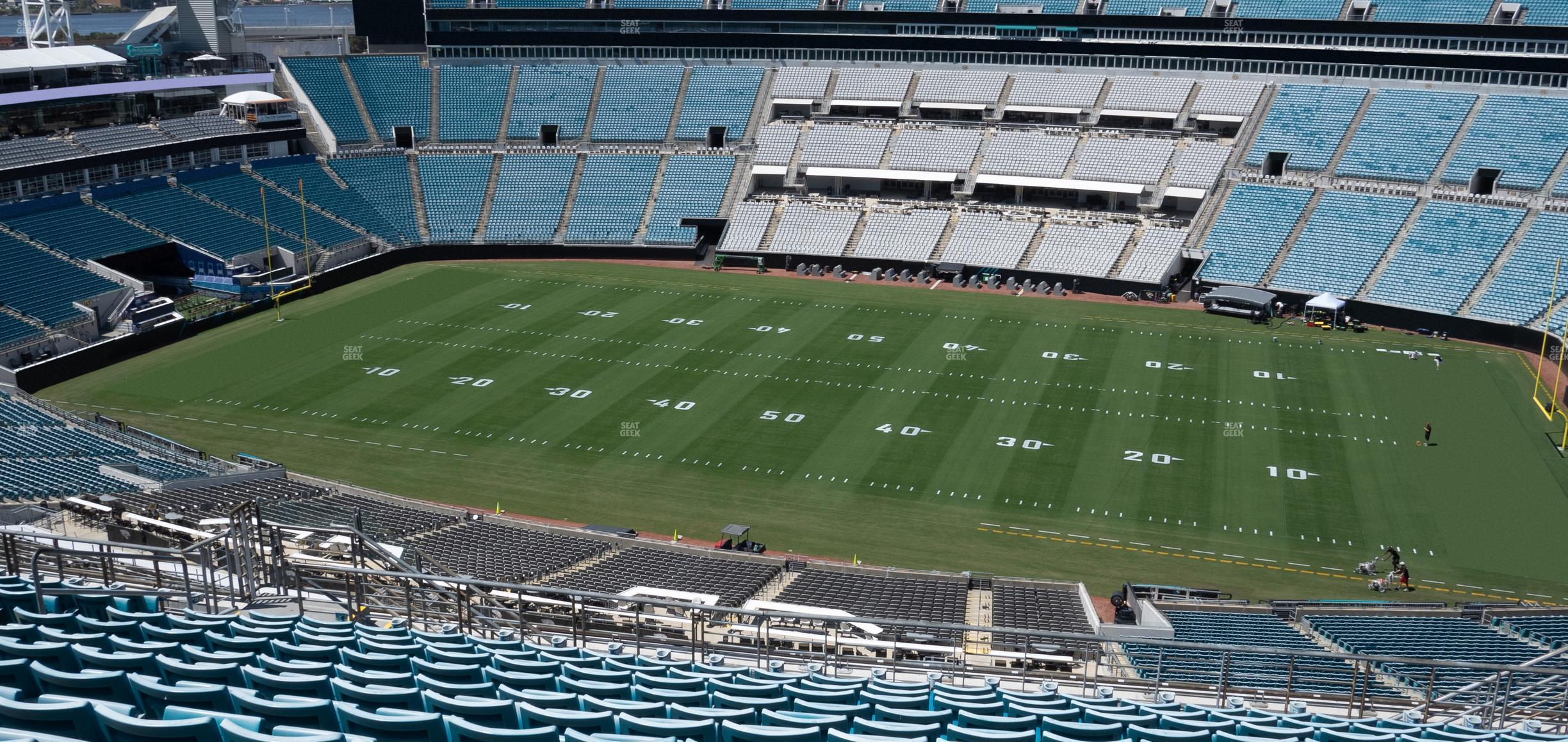 Seating view for EverBank Stadium Section 434