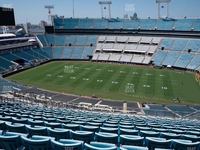 Seating view for EverBank Stadium Section 434