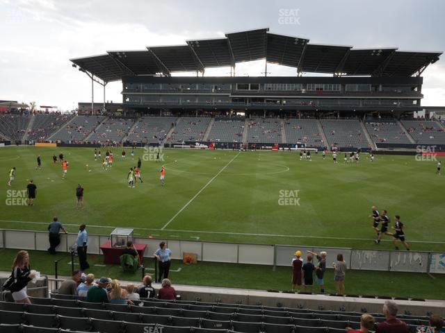 Seating view for Dick's Sporting Goods Park Section 106