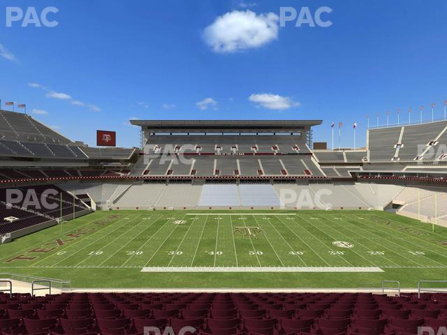 Seating view for Kyle Field Section Legacy Club 7