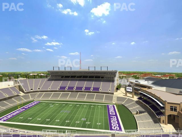 Seating view for Amon G. Carter Stadium Section 403