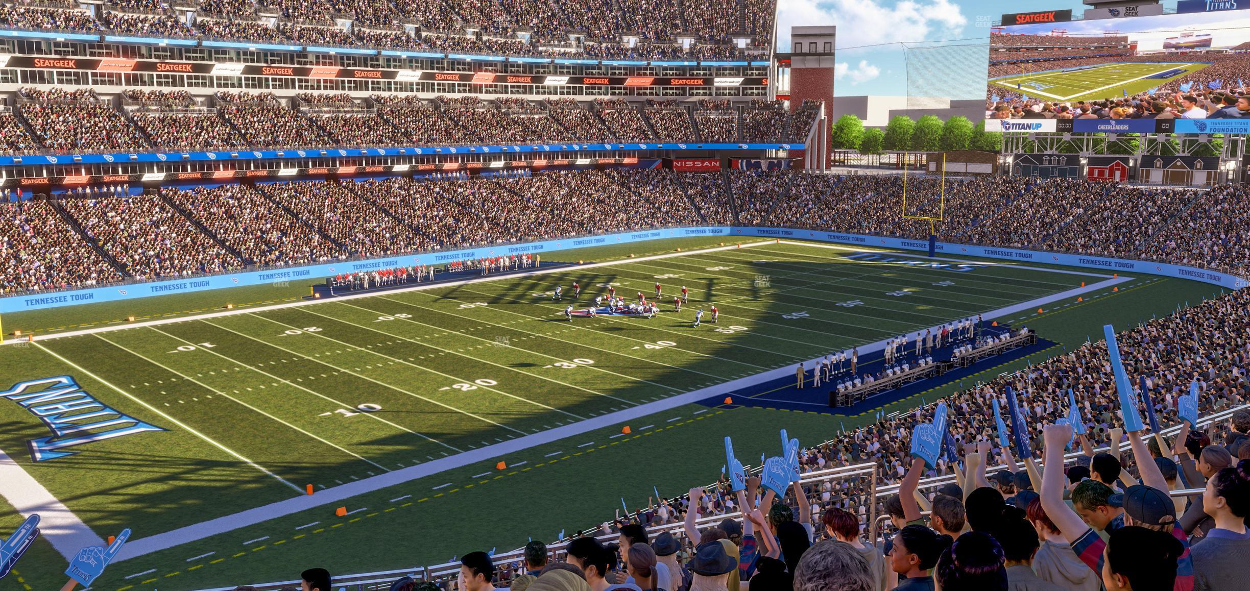 Seating view for Nissan Stadium Section 241