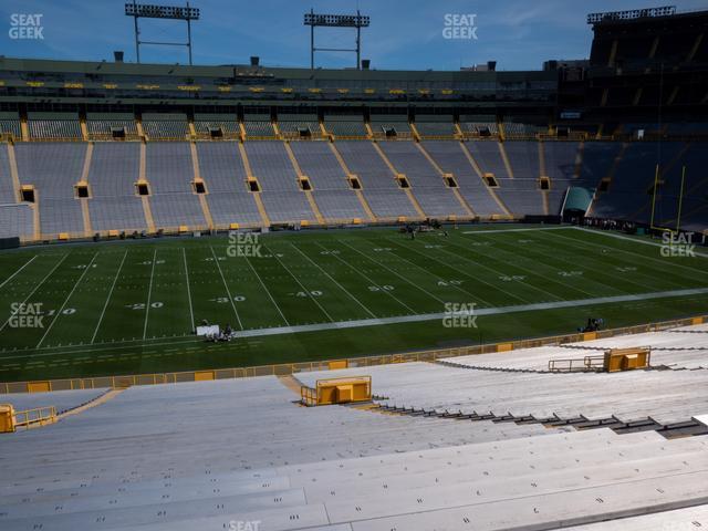 Seating view for Lambeau Field Section 116