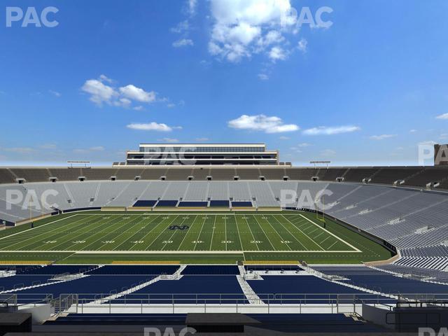 Seating view for Notre Dame Stadium Section 1842 Box 10