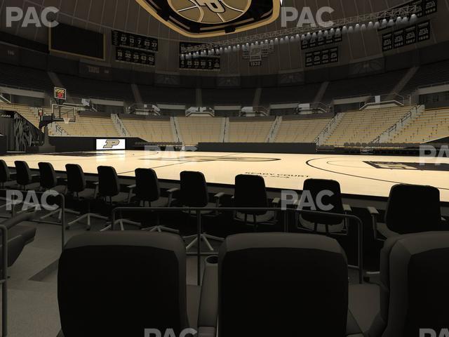 Seating view for Mackey Arena Section Courtside Floor